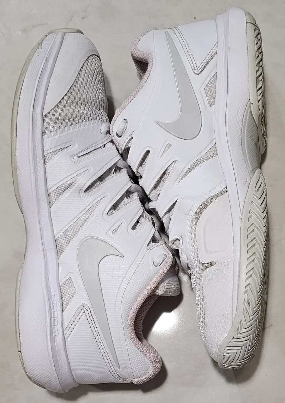 NikeCourt Air Zoom Prestige White Pink Women's Size 6.5 Tennis Shoes AA8024